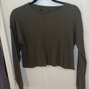 Green long sleeve top